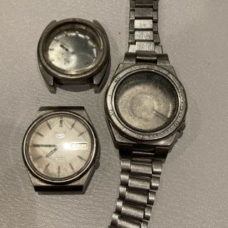 Seiko Vintage Men’s Watches 7009 Automatic Runs.  7546 & 6119 Cases/ Band