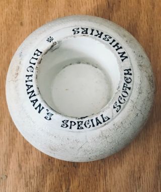 Antique English Ceramic Match Striker/ Holder Buchanan’s Special Scotch Whiskies
