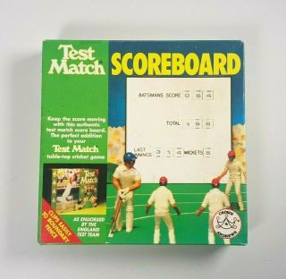 Vintage Test Match Cricket Scoreboard Table - Top Game Expansion Score Board