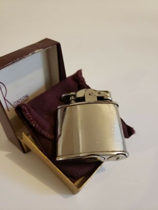 Rare Early Vintage Ronson De - light Automatic Pocket Lighter 2
