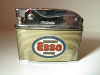 Rare Vintage Esso Madison Cigarette Lighter Gas Station Imperial Oil Advertising