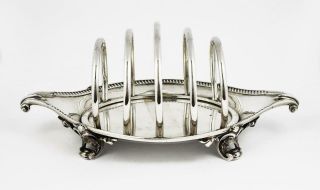 Fine Victorian Sterling Silver Heavy Quality Toast Rack London 1889