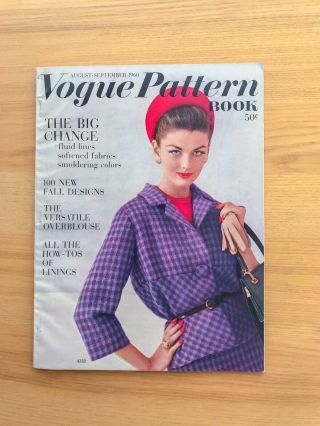 Vintage Vogue Pattern Book - August / September 1960