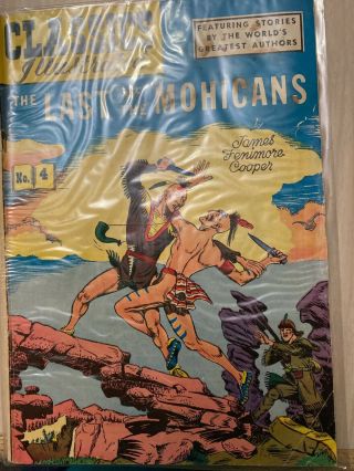 Vintage 1940s Classic Comics Last Of The Mohicans 4