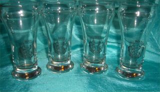 Set Of (4) Glasses 1996 Falls Brew Fest Beer - Volunteer Center Of Placer County