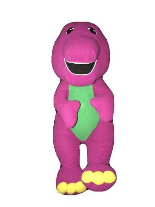 Vintage Barney Plush Talking Interactive 90s Baby Child Purple Dinosaur Pbs Kids