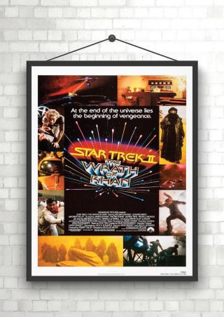 Star Trek Wrath Of Khan Vintage Large Movie Poster Print A0 A1 A2 A3 A4 Maxi