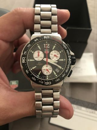 Rare Tag Heuer Indy500 Chrono Watch Formula1 With Papers,  Box&receipt.