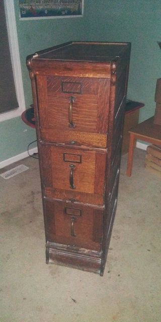 Antique File Cabinet 3 Drawer All