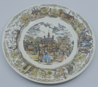 Vintage Wedgwood,  England,  Souvenir Plate,  Williamsburg,  Va. ,  Governor 