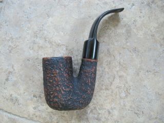 Vintage Deep Bowl Bent Stem Baronet Bruyere Italy Estate Tobacco Pipe