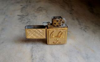 Vintage Arnold Palmer Cigarette Lighter 14k Gold Plated Florentine USA 3