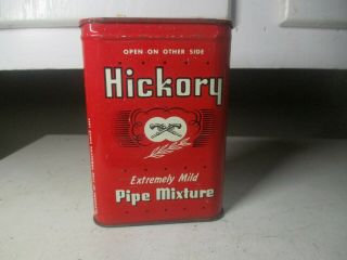 Vintage Hickory Pocket Tobacco Tin Advertising Great Graphics