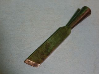 Vintage Skew - Bevel Edge 3/4 " Wood Socket Chisel Blade,  No Name