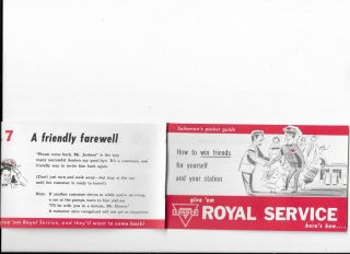 Conoco Royal Service Vintage Brochure - The 7 Steps To Royal Service