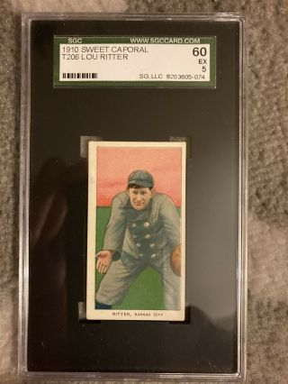 1909 - 11 T206 Lou Ritter Sgc 60 Sweet Caporal 350/30