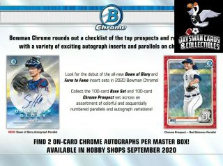 York Mets 2020 Bowman Chrome Baseball Hobby 12 Box Full Case Break
