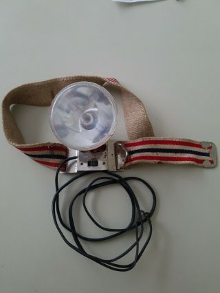 Vintage Ray - O - Vac Rayovac Headlamp Headlight.  Hunting Hat Light
