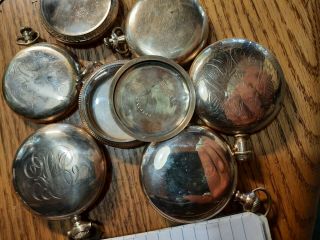 Antique All Marked 20year Gold Filled Scrap Pocket Watch Cases 18 And 16 Size