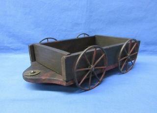 Antique U.  S.  Patent Model 1872 Wooden Folding Wagon By Henry W.  Eastman