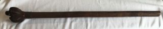 Large 42” Antique Old African Carved Wood Tribal Weapon Club Zulu Knobkerrie ?