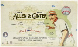 2020 Topps Allen & Ginter Hobby Baseball Factory 24 Packs