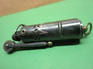 Vintage Ww1 - Ww2 Trench Lighter Bowers Sure Fire Kalamazoo Michigan Usa