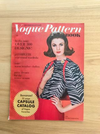 Vintage Vogue Pattern Book - December / January 1960 - 1961