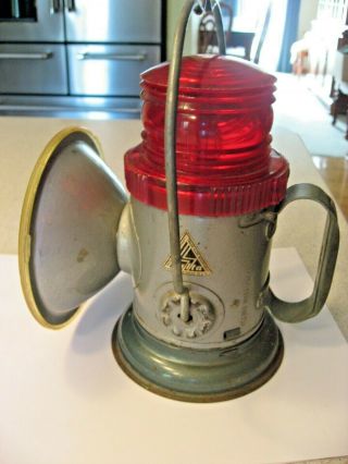 Vintage Delta Electric Co Lantern Light Railroad Coal Miners Lantern 6 Volt