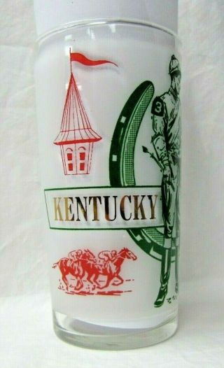 Vintage 1969 Kentucky Derby Glass Julep Tumbler Majestic Prince Wins Libbey