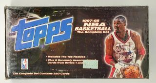 1997 - 98 Topps Factory Nba Basketball Card Complete Set Tim Duncan Rc Kobe