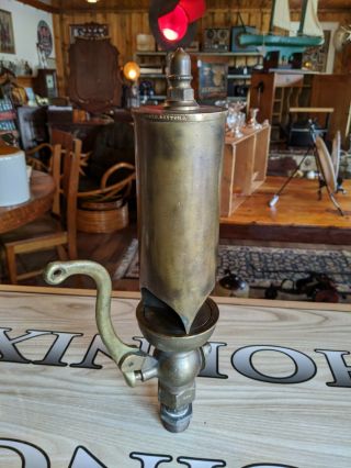 Antique Buckeye Brass 15 3/4 " Locomotive Steam Whistle Railroad Engine