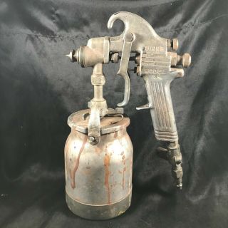 Vintage Binks Model 18 Auto Body Spray Gun With Canister