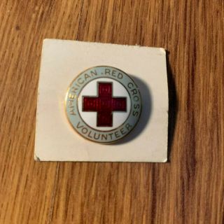 Vintage American Red Cross Volunteer Lapel Pin