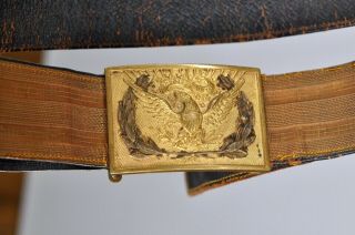 Antique American Indian War Belt Us Army Full Dress Belt With Hangers