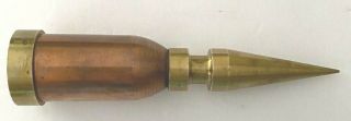 Cigart Cigar Holder for Golf Course,  or Home; Bullet shape; Solid Brass & Copper 2