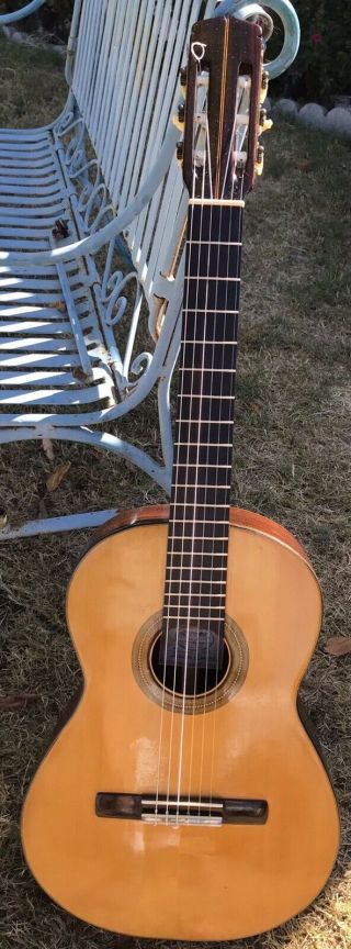 Vintage 1960 Signed Jose De La Mora Flamenco/classical Acoustic Guitar