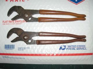 2 Pair Vintage Channellock 420 Slip - Joint Pliers - Meadville,  Pa.  Usa