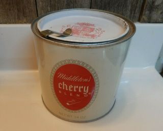 Vintage Middleton’s Cherry Blend Pipe Tobacco Tin Can