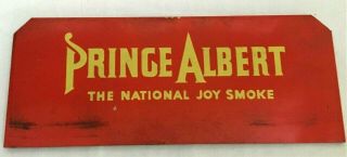Prince Albert Tin Smoking Tobacco Sign Circa 1940 - 50