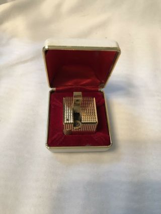Vintage IPPAG Dice Cigarette Lighter Gold Tone In Container 2