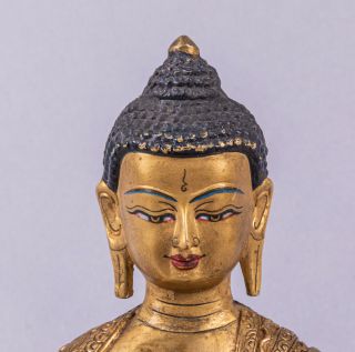 Important 19th Chinese Antique Gilt Bronze Buddha 2