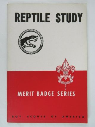 Reptile Study Vintage 1944 Boy Scouts Of America Merit Badge Series Bsa