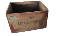 Vintage Brier Hill Stogies Youngstown Ohio Rare Cigar Box