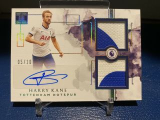2019 - 20 Impeccable Harry Kane Dual Game Worn Patch Auto Gold 5/10 Tottenham