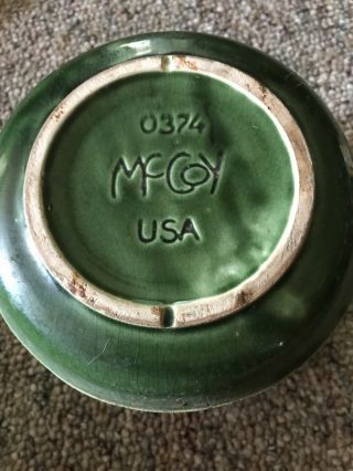 Vintage MCCOY Green BAMBOO FLOWER POT PLANTER 0374 USA POTTERY 2