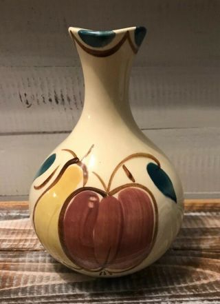 Vintage Purinton Pottery Apple Pear Jug Pitcher 8 " Tall