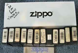 12 ZIPPO PLASTIC Display Boxes ALL WITH GUARANTEE PAPER EMPTY 2 2