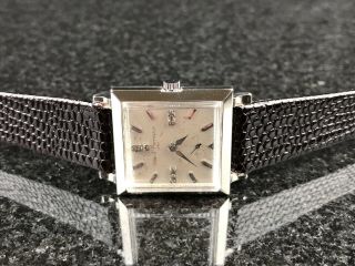 Girard - Perregaux Gp 14k Solid White Gold Vintage Watch