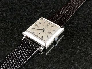 Girard - Perregaux GP 14K Solid White Gold Vintage watch 2